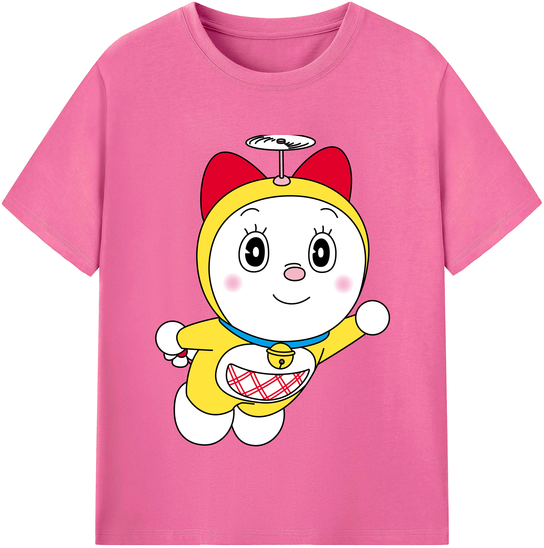 （画像用） ドラえもん ドラミ Doraemon Dorami レディースカジュアルプリントTシャツ（綿100％）